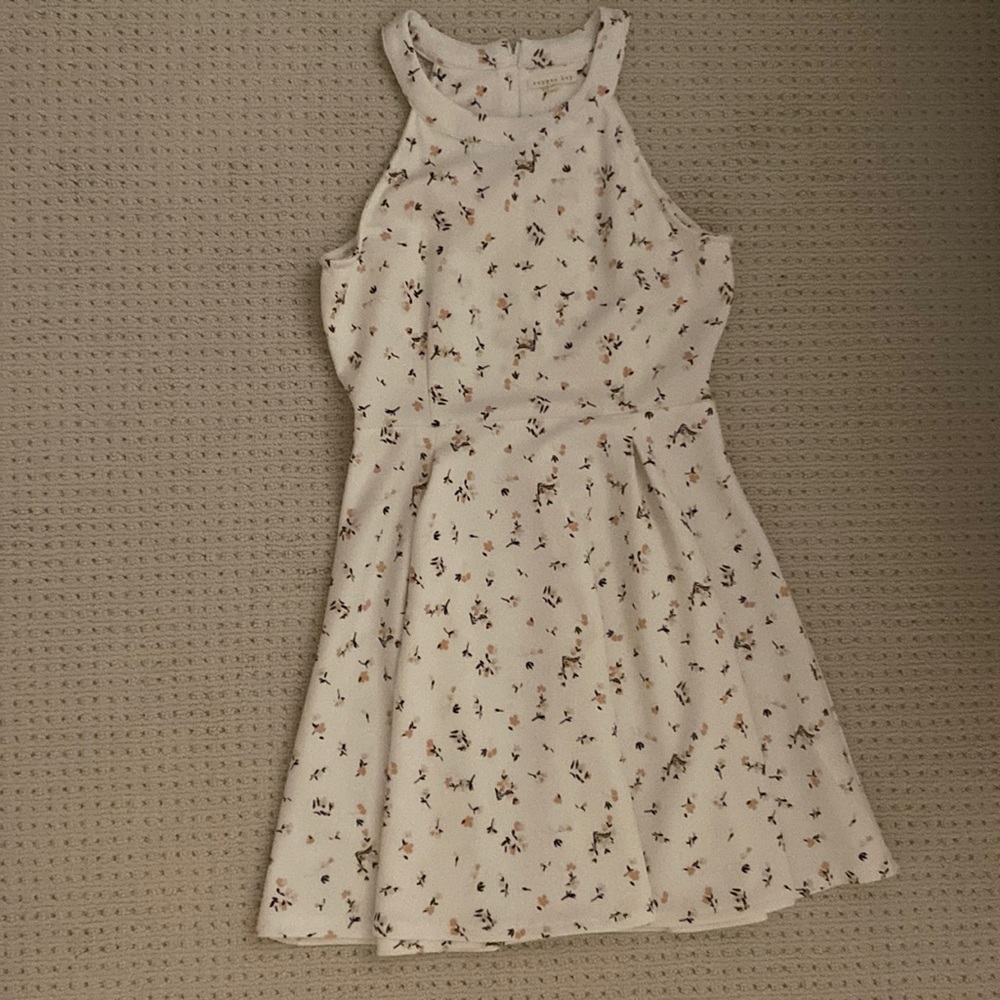 White dress with flowers from Copper Key.